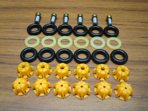 BMW 6 cyl Fuel Injector Service Kit - Filters, Pintle Caps, Spacers, O-Rings, I6